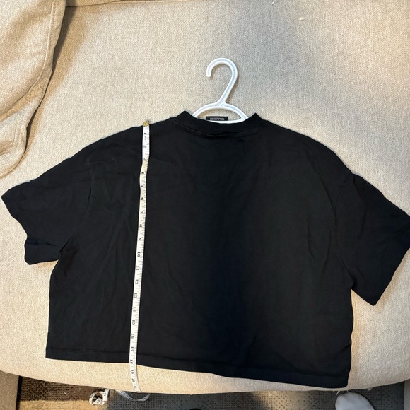 Nike Black Cropped T-Shirt XL | Boxy Fit | Like New - Picture 5 of 6